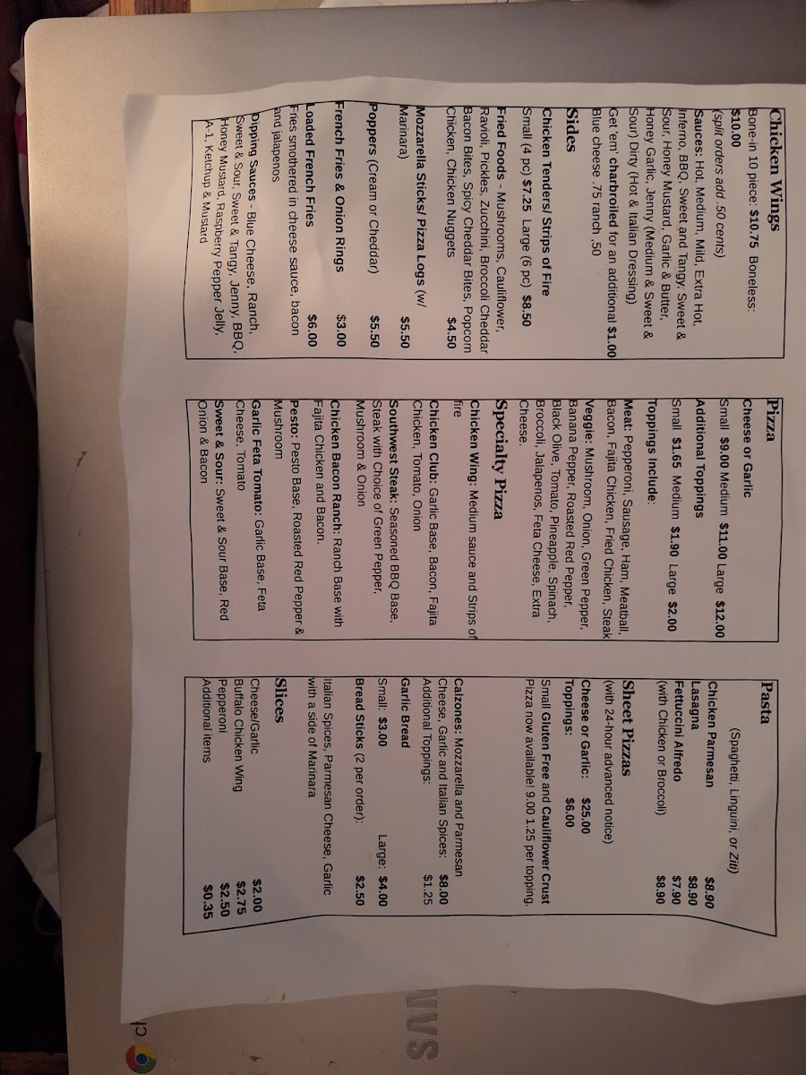 New York Pizzeria Menu - Image 2