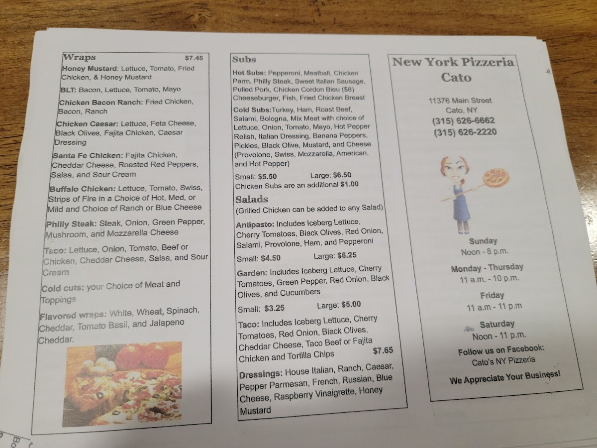 New York Pizzeria Menu - Image 4